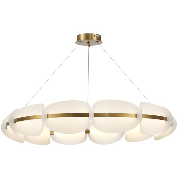 SL1304.203.65 Люстра подвесная ST-Luce Золотистый/Белый LED 1*65W 3000K ETOILE