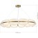 SL1304.203.65 Люстра подвесная ST-Luce Золотистый/Белый LED 1*65W 3000K ETOILE