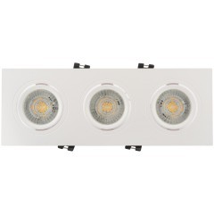 DK3023-WH Встраиваемый светильник, IP 20, 10 Вт, GU5.3, LED, белый, пластик DK3023-WH Встраиваемый светильник, IP 20, 10 Вт, GU5.3, LED, белый, пластик