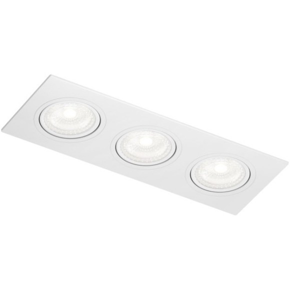 DK3023-WH Встраиваемый светильник, IP 20, 10 Вт, GU5.3, LED, белый, пластик
