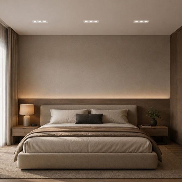 DK3023-WH Встраиваемый светильник, IP 20, 10 Вт, GU5.3, LED, белый, пластик