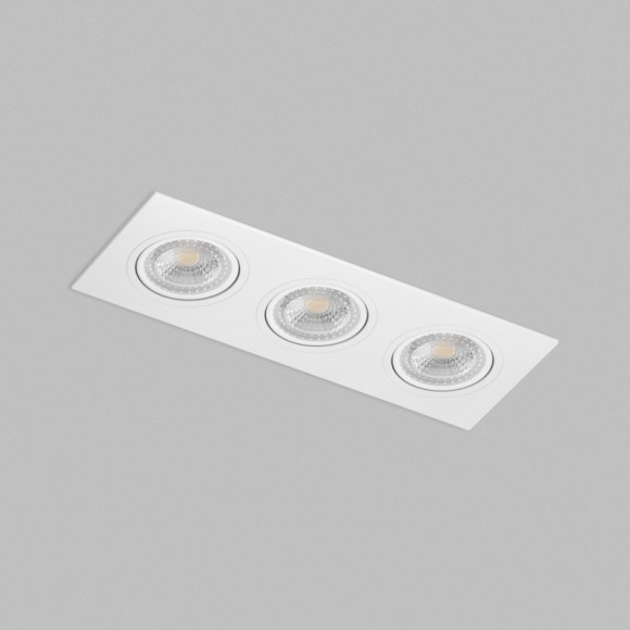 DK3023-WH Встраиваемый светильник, IP 20, 10 Вт, GU5.3, LED, белый, пластик