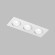 DK3023-WH Встраиваемый светильник, IP 20, 10 Вт, GU5.3, LED, белый, пластик