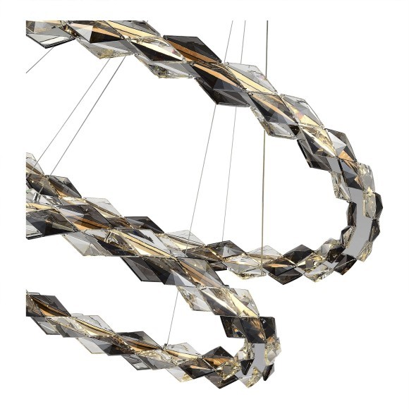 SL6009.103.02 Люстра подвесная ST-Luce Хром/Прозрачно-Дымчатый LED 1*45W 3000K DIAMANTA