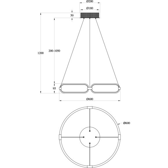 Подвесной светильник Chain MOD017PL-L50N