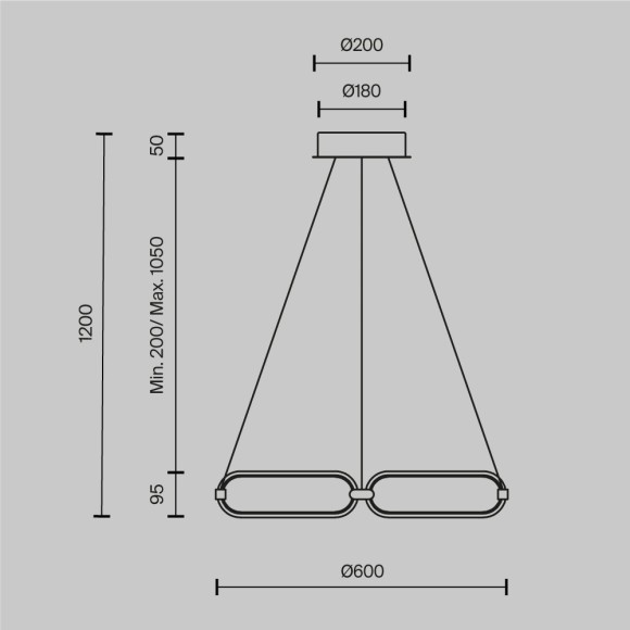 Подвесной светильник Chain MOD017PL-L50N