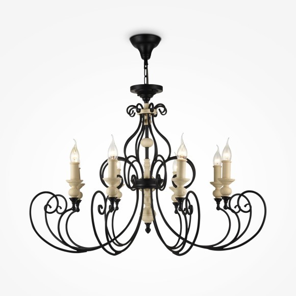 Люстра потолочная Maytoni H631-PL-08-B Karina под лампы 8xE14 60W Люстра потолочная Maytoni H631-PL-08-B Karina под лампы 8xE14 60W