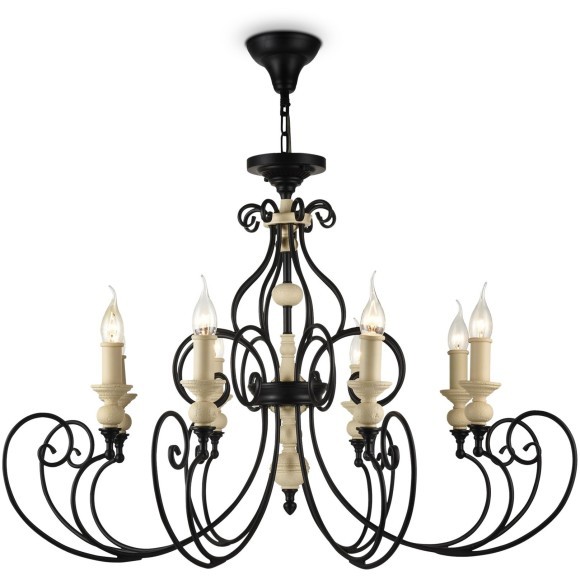 Люстра потолочная Maytoni H631-PL-08-B Karina под лампы 8xE14 60W Люстра потолочная Maytoni H631-PL-08-B Karina под лампы 8xE14 60W