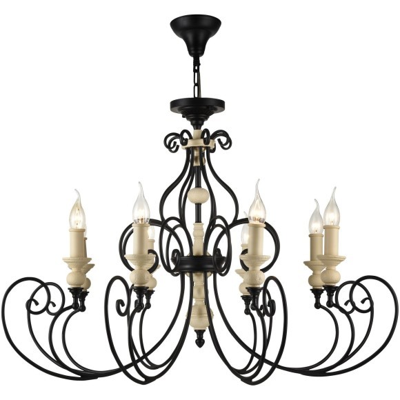 Люстра потолочная Maytoni H631-PL-08-B Karina под лампы 8xE14 60W Люстра потолочная Maytoni H631-PL-08-B Karina под лампы 8xE14 60W