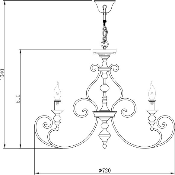 Люстра потолочная Maytoni H631-PL-08-B Karina под лампы 8xE14 60W Люстра потолочная Maytoni H631-PL-08-B Karina под лампы 8xE14 60W