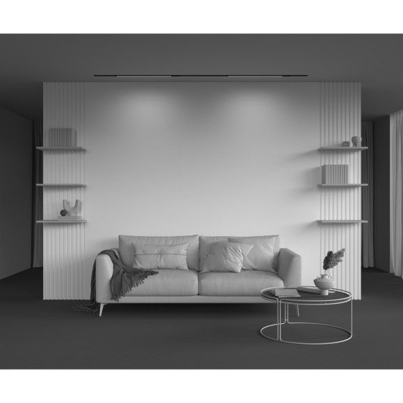 TR231-2-15W4K-B Трековый магнитный уменьшенный светильник для низкопроф. шинопроводов 15Вт 120° 4000К 940Лм CRI90 Maytoni Exility-S