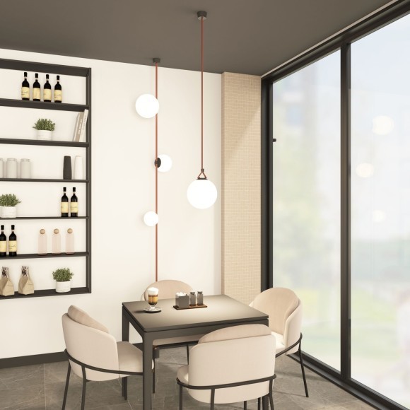 DK5555-BK Светодиодный светильник-шар для трека-ремня серии Denkirs Belty 48V, 15W, RA90, 120°, 3000K