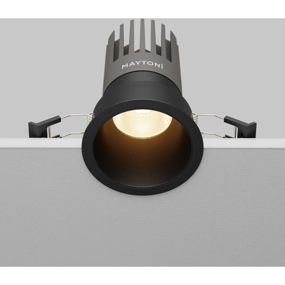 Встраиваемый светильник Maytoni Dip Hight+ LED Ra90 Lm1550 3000K 15Вт 50° DL118-15W-3K-B