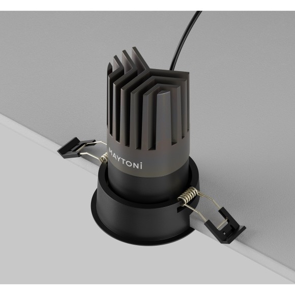 Встраиваемый светильник Maytoni Dip Hight+ LED Ra90 Lm1550 3000K 15Вт 50° DL118-15W-3K-B