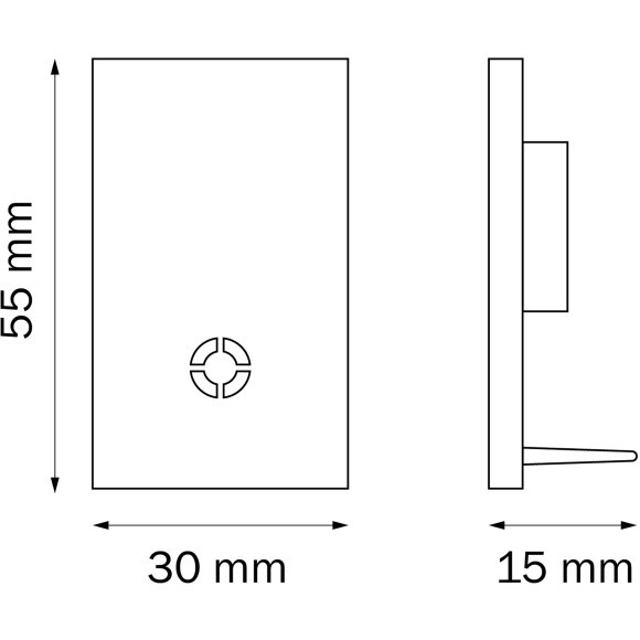 Заглушка концевая черная 1шт для накл. шинопроводов серии TETA PRO 220V Lightstar 505167 Заглушка концевая черная 1шт для накл. шинопроводов серии TETA PRO 220V Lightstar 505167