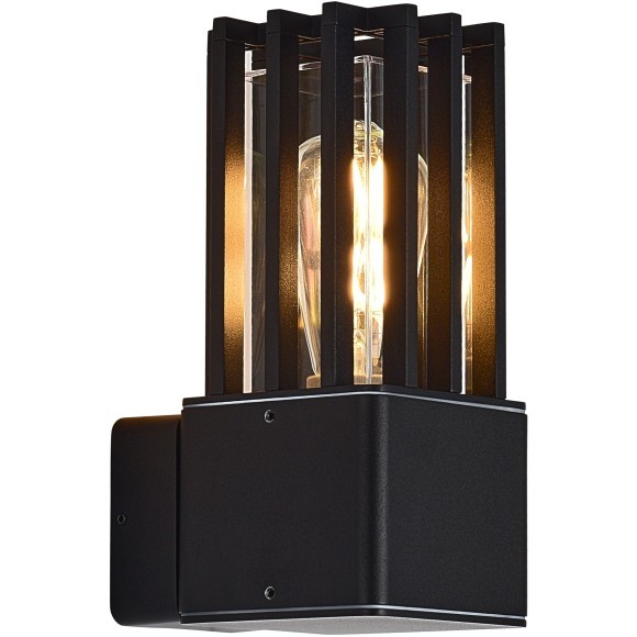 SL9018.401.01 Светильник уличный настенный квадратный антивандальный с защитой плафона в виде решетки ST-Luce E27 15W IRUM