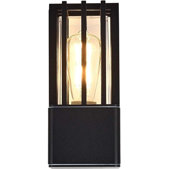 SL9018.401.01 Светильник уличный настенный квадратный антивандальный с защитой плафона в виде решетки ST-Luce E27 15W IRUM