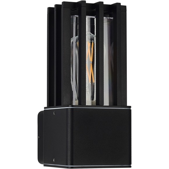 SL9018.401.01 Светильник уличный настенный квадратный антивандальный с защитой плафона в виде решетки ST-Luce E27 15W IRUM