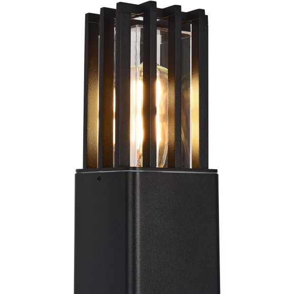 SL9018.401.01 Светильник уличный настенный квадратный антивандальный с защитой плафона в виде решетки ST-Luce E27 15W IRUM