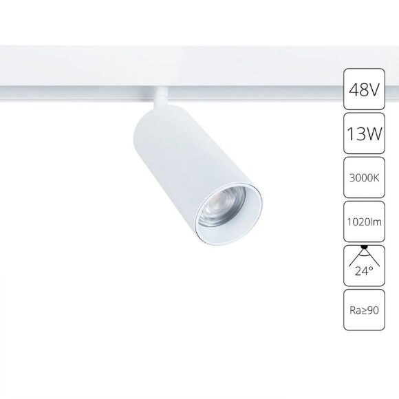 A4671PL-1WH Трековый магнитный светодиодный светильник Arte Lamp Linea 2.0 CRI90+ 3000К 1020Лм 24° 13Вт