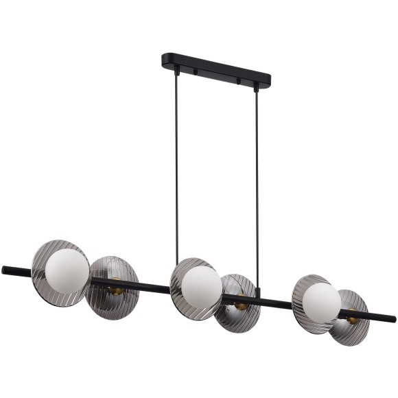 SL1521.403.06 Светильник подвесной ST-Luce Черный/Дымчатый, Белый G9 6*5W 4000K NOON