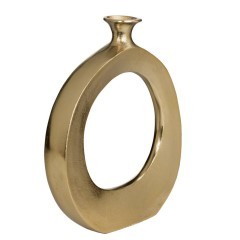 421442 ANKAREFO Декоративная ваза металл золотой L255 B50 H300