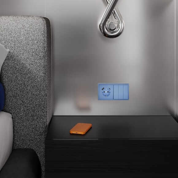 Клавиши для выключателя/переключателя трехклавишного, S70 (деним)