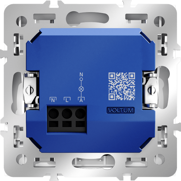 Выключатель встраиваемый VOLTUM S70 карточный 16А, (белый глянцевый)