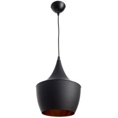 Подвесной светильник с 1 плафоном Arte Lamp A3407SP-1BK CAPPELLO под лампу 1xE27 40W Подвесной светильник с 1 плафоном Arte Lamp A3407SP-1BK CAPPELLO под лампу 1xE27 40W