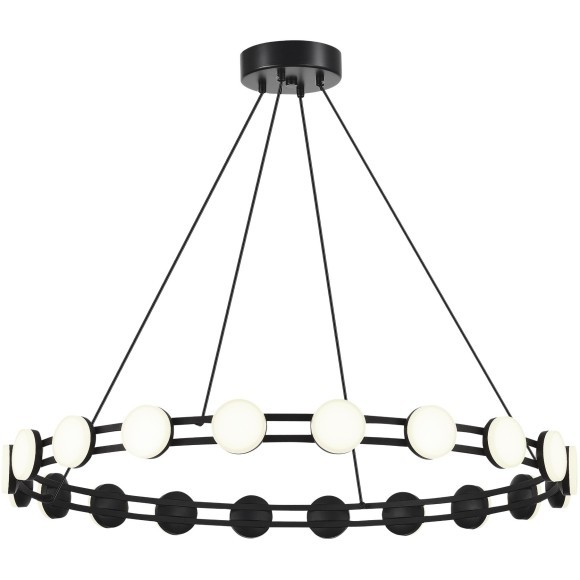 SL6610.403.20 Светильник подвесной ST-Luce черный/белый LED 1*40W 4000K MONRO