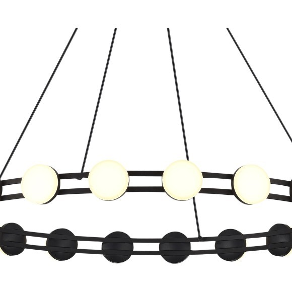 SL6610.403.20 Светильник подвесной ST-Luce черный/белый LED 1*40W 4000K MONRO