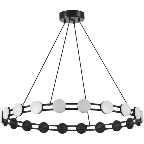 SL6610.403.20 Светильник подвесной ST-Luce черный/белый LED 1*40W 4000K MONRO