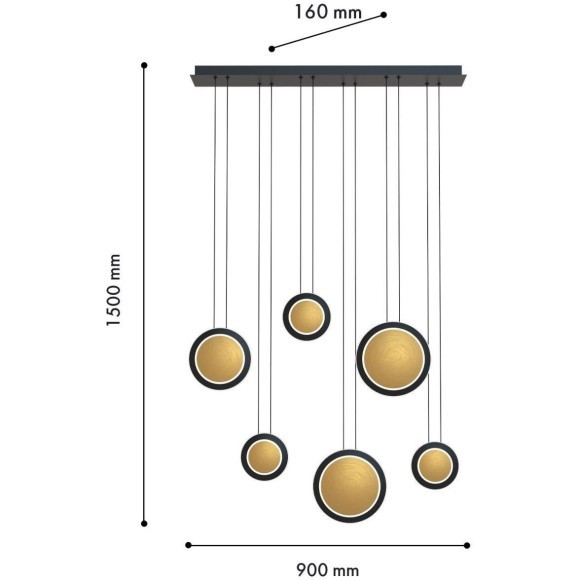 Подвесной светильник Elation 4562-6P
