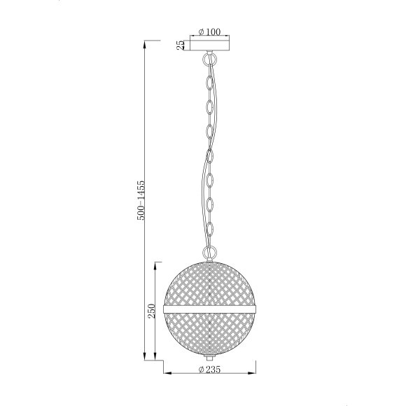 Подвесной светильник Maytoni P004PL-01CH YONKERS под лампу 1xE27 60W