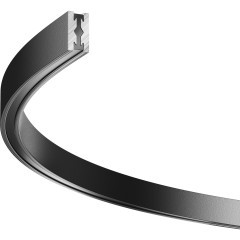 Шинопровод D650 накладной/подвесной радиусный Maytoni Flarity TRX154-SR-D650-B