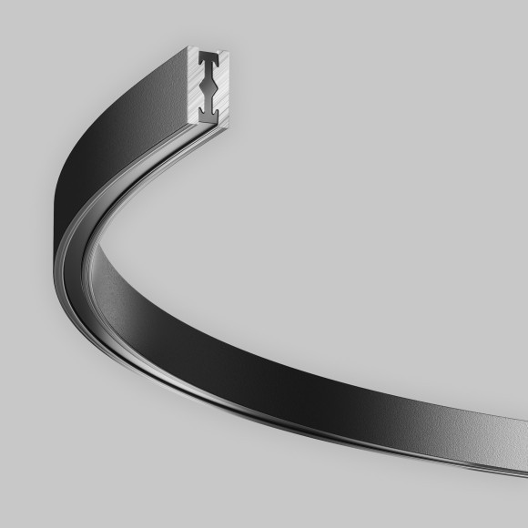 Шинопровод D650 накладной/подвесной радиусный Maytoni Flarity TRX154-SR-D650-B