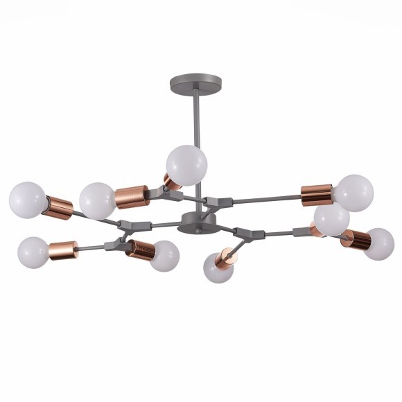 SLE106403-09 Светильник потолочный Серый, Розовое золото E27 9*60W PALARE SLE106403-09 Светильник потолочный Серый, Розовое золото E27 9*60W PALARE