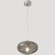 Crystal Lux Formless SP1 Smoke 4121/201 Подвесной современный светильник, плафон диаметром 15 см, дымчатое стекло, основание хром металл, лампа G9 1шт макс. 40Вт IP20 220В