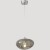 Crystal Lux Formless SP1 Smoke 4121/201 Подвесной современный светильник, плафон диаметром 15 см, дымчатое стекло, основание хром металл, лампа G9 1шт макс. 40Вт IP20 220В