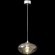 Crystal Lux Formless SP1 Smoke 4121/201 Подвесной современный светильник, плафон диаметром 15 см, дымчатое стекло, основание хром металл, лампа G9 1шт макс. 40Вт IP20 220В