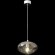 Crystal Lux Formless SP1 Smoke 4121/201 Подвесной современный светильник, плафон диаметром 15 см, дымчатое стекло, основание хром металл, лампа G9 1шт макс. 40Вт IP20 220В