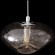 Crystal Lux Formless SP1 Smoke 4121/201 Подвесной современный светильник, плафон диаметром 15 см, дымчатое стекло, основание хром металл, лампа G9 1шт макс. 40Вт IP20 220В