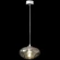 Crystal Lux Formless SP1 Smoke 4121/201 Подвесной современный светильник, плафон диаметром 15 см, дымчатое стекло, основание хром металл, лампа G9 1шт макс. 40Вт IP20 220В