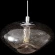 Crystal Lux Formless SP1 Smoke 4121/201 Подвесной современный светильник, плафон диаметром 15 см, дымчатое стекло, основание хром металл, лампа G9 1шт макс. 40Вт IP20 220В