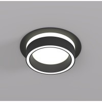 DK2100-BK Встраиваемый светильник NIKO, IP 20, до 15 Вт, GX53, LED, черный, акрил, алюминий