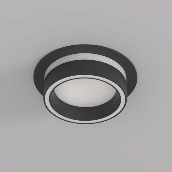 DK2100-BK Встраиваемый светильник NIKO, IP 20, до 15 Вт, GX53, LED, черный, акрил, алюминий