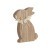 427843 Статуэтка Заяц BALMAHA, L120, B27, H150, дерево, натуральный, бежевый, кремовый