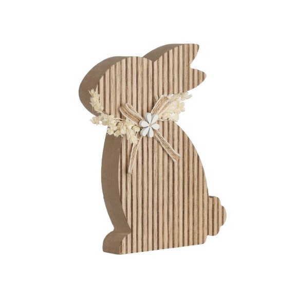 427843 Статуэтка Заяц BALMAHA, L120, B27, H150, дерево, натуральный, бежевый, кремовый 427843 Статуэтка Заяц BALMAHA, L120, B27, H150, дерево, натуральный, бежевый, кремовый