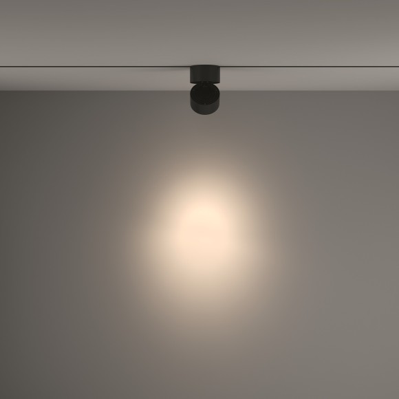 Однофазный двужильный светодиодный трековый светильник Maytoni Unity TR084-1-15W4K-B Yin 4000К 1030Лм CRI90+ 24° 15Вт