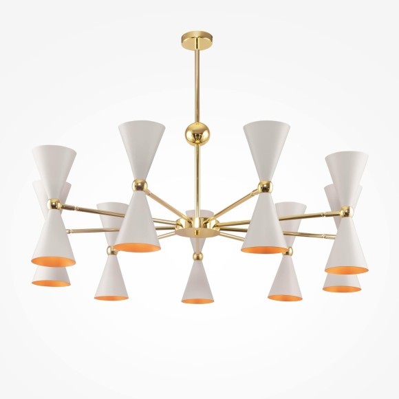 Люстра на штанге Maytoni MOD108PL-18WG Vesper под лампы E14 40W